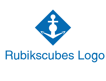 anchor in rhombus transport logo