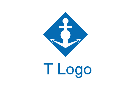 anchor in rhombus transport logo