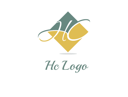 Letters H and C in a rhombus logo