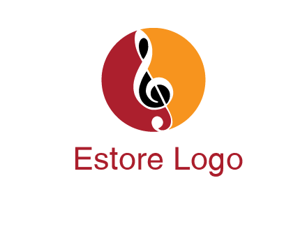 music note in colored circle logo