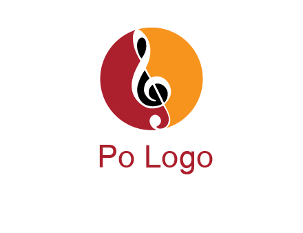 music note in colored circle logo