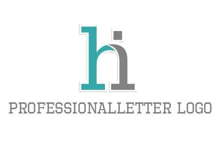 letter i joined with letter H