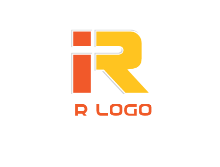 letter I forming letter R