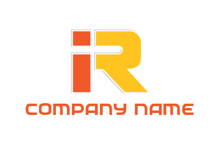 letter I forming letter R