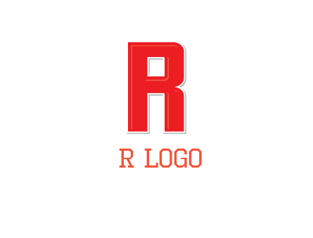 negative spacing letter I in letter R