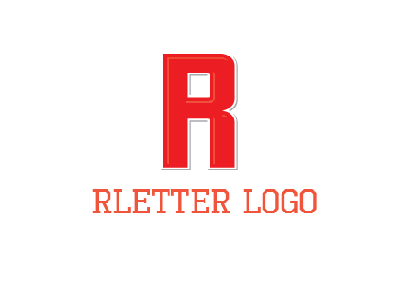 negative spacing letter I in letter R