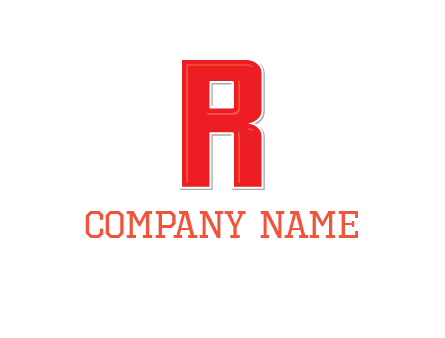 negative spacing letter I in letter R