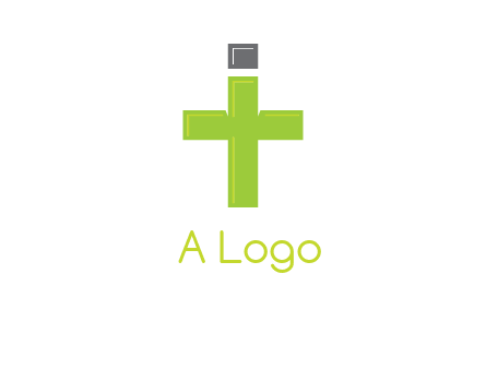 letter IT forming cross logo