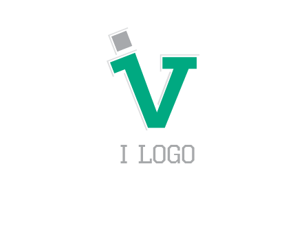 letter V forming letter I