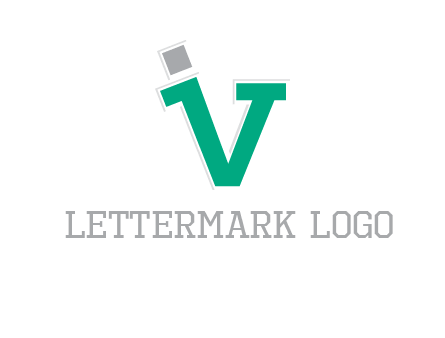 letter V forming letter I