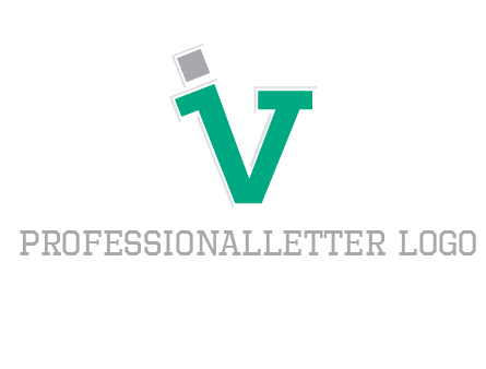 letter V forming letter I