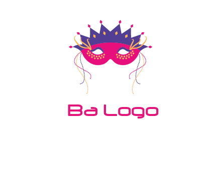 fancy masquerade mask entertainment logo