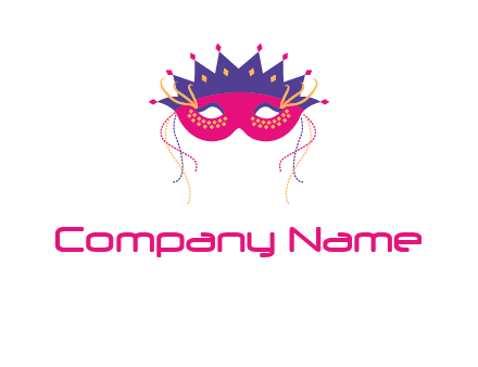 fancy masquerade mask entertainment logo