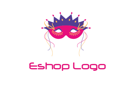 fancy masquerade mask entertainment logo