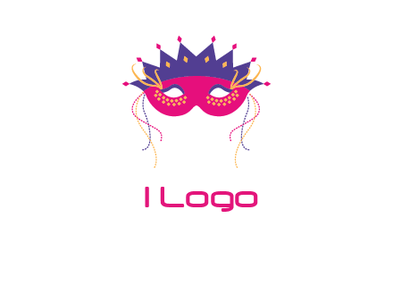 fancy masquerade mask entertainment logo