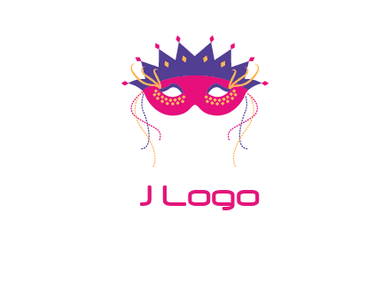 fancy masquerade mask entertainment logo