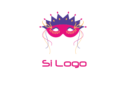 fancy masquerade mask entertainment logo