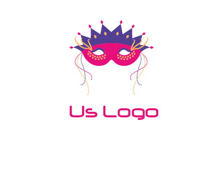 fancy masquerade mask entertainment logo