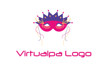 fancy masquerade mask entertainment logo