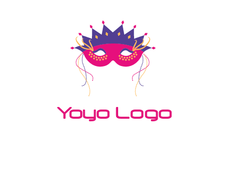 fancy masquerade mask entertainment logo