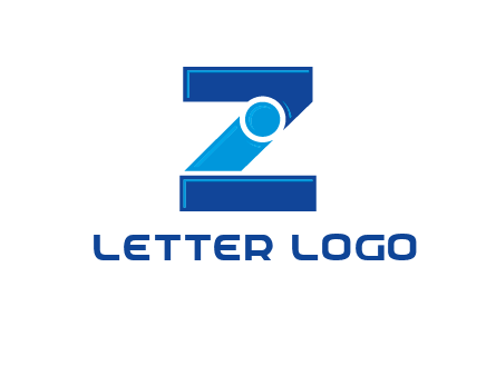 letter I in between letter Z