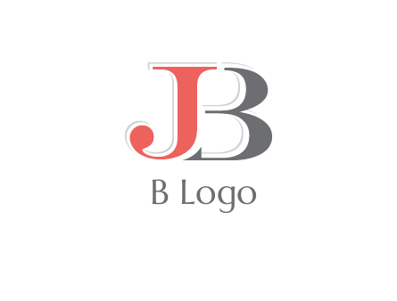 letter J overlapping letter B