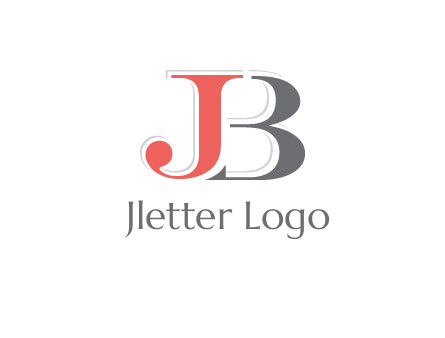 letter J overlapping letter B