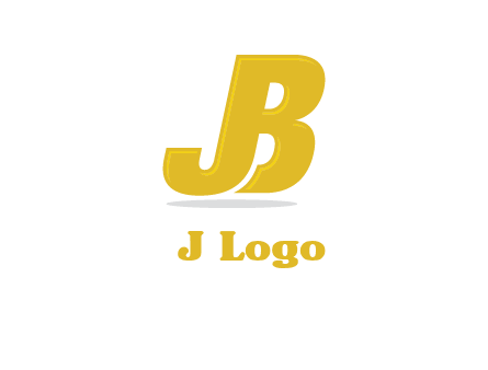 letter B forming letter J