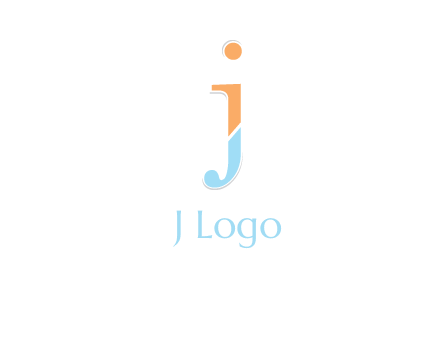 letter J forming letter I