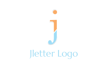 letter J forming letter I