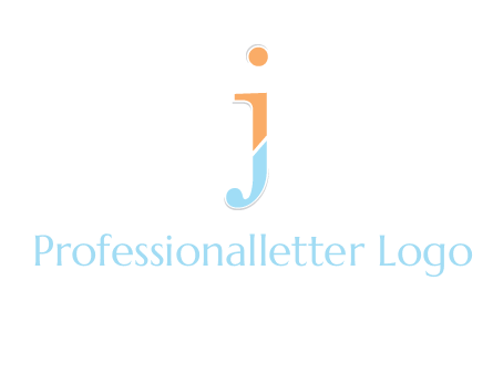 letter J forming letter I