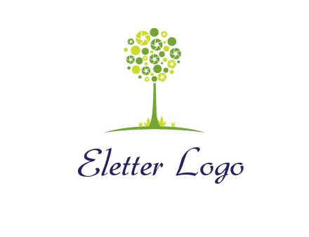 shutters as tree photography logo