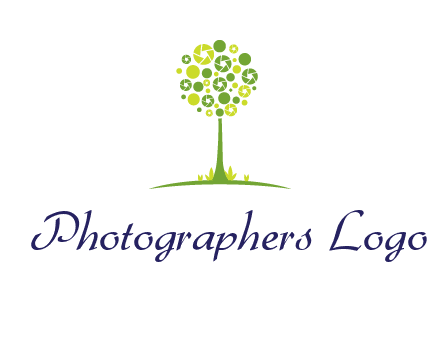 shutters as tree photography logo