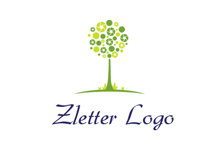 shutters as tree photography logo