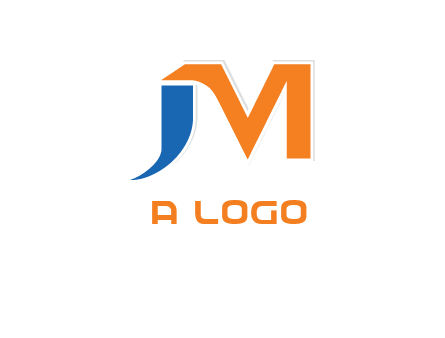 letter j merge with letter m logo