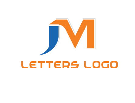 letter j merge with letter m logo