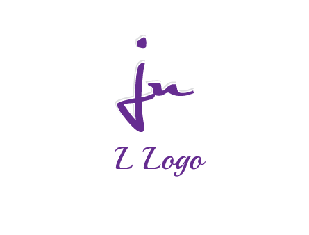 elegant letter jn logo