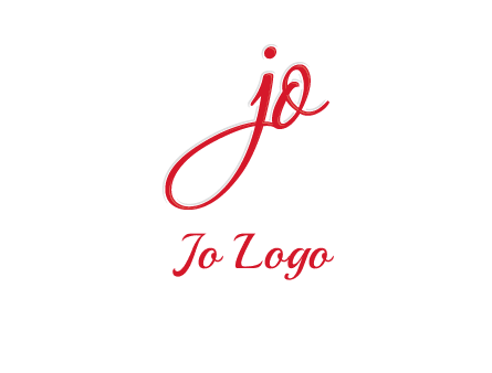 elegant letter jo logo