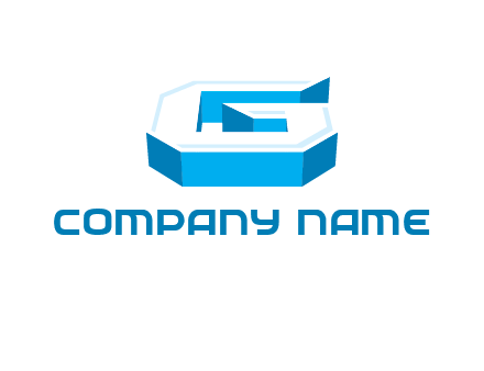 3D letter G logo