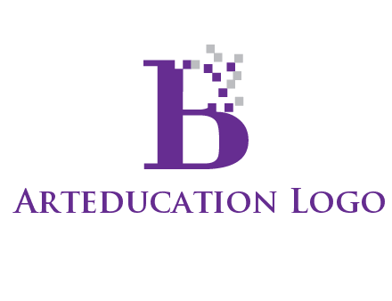 digital letter B logo