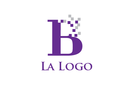 digital letter B logo