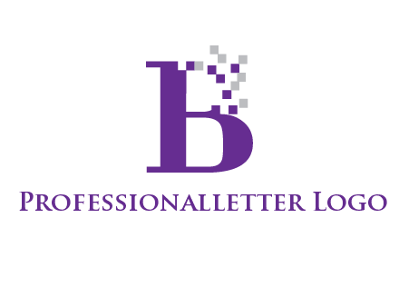 digital letter B logo