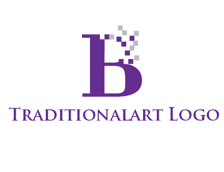 digital letter B logo