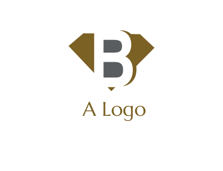 letter B inside diamond shape logo