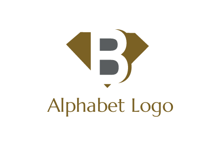 letter B inside diamond shape logo