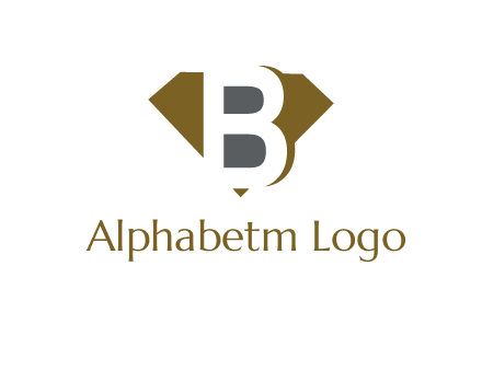 letter B inside diamond shape logo