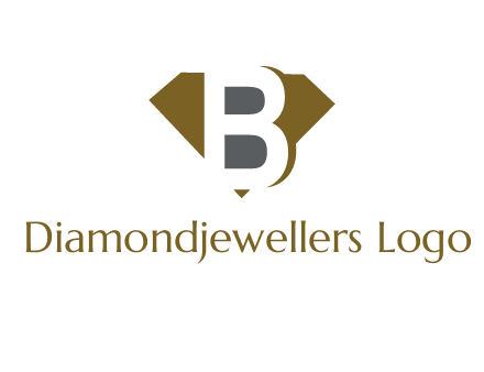 letter B inside diamond shape logo