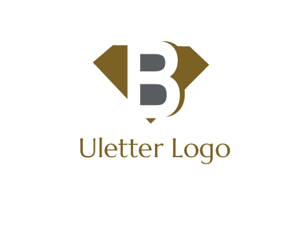 letter B inside diamond shape logo