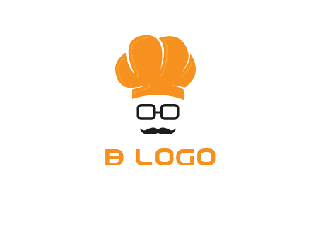 chef with goggles and mustache logo