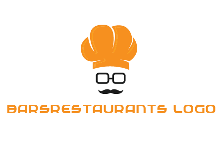 chef with goggles and mustache logo